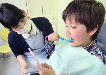 歯の磨き方指導