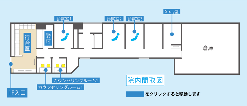 田中歯科医院 院内間取図