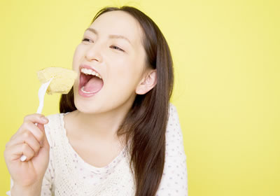 口元を気にせず、美味しくいただきましょう