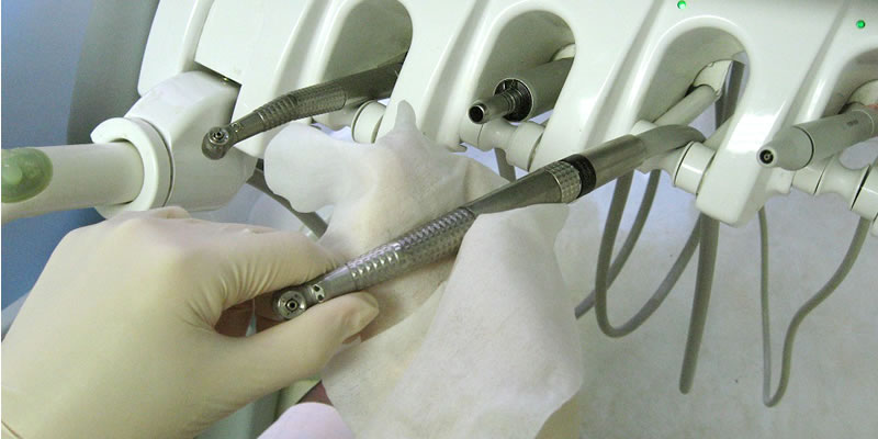歯を削る器具の滅菌